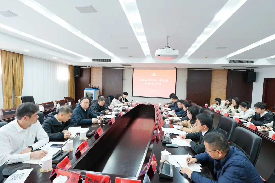 乐清市委书记戴旭强参加市委办第一党支部组织生活会