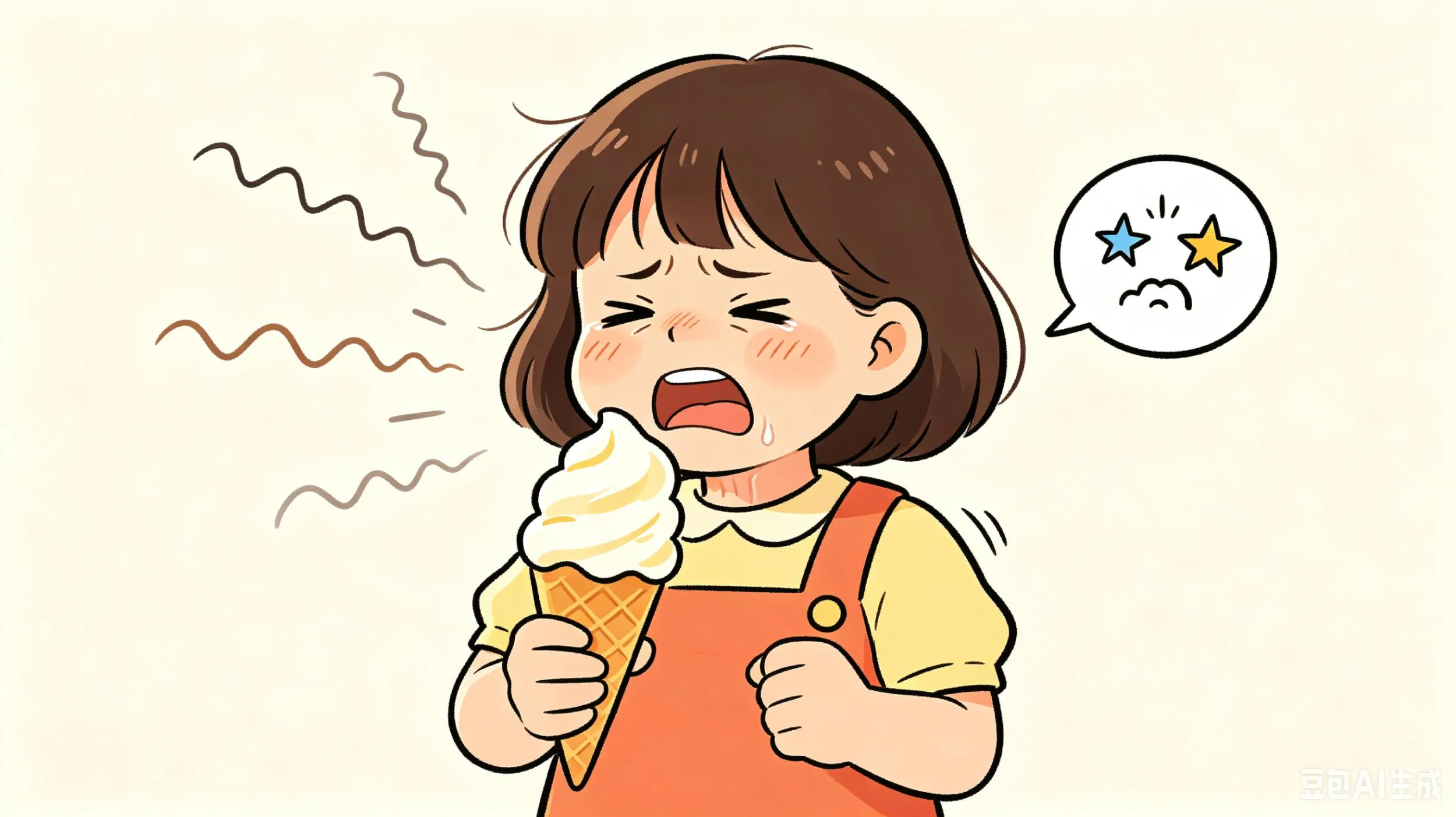 患支气管哮喘多年的她 一口冰淇淋差点要了命