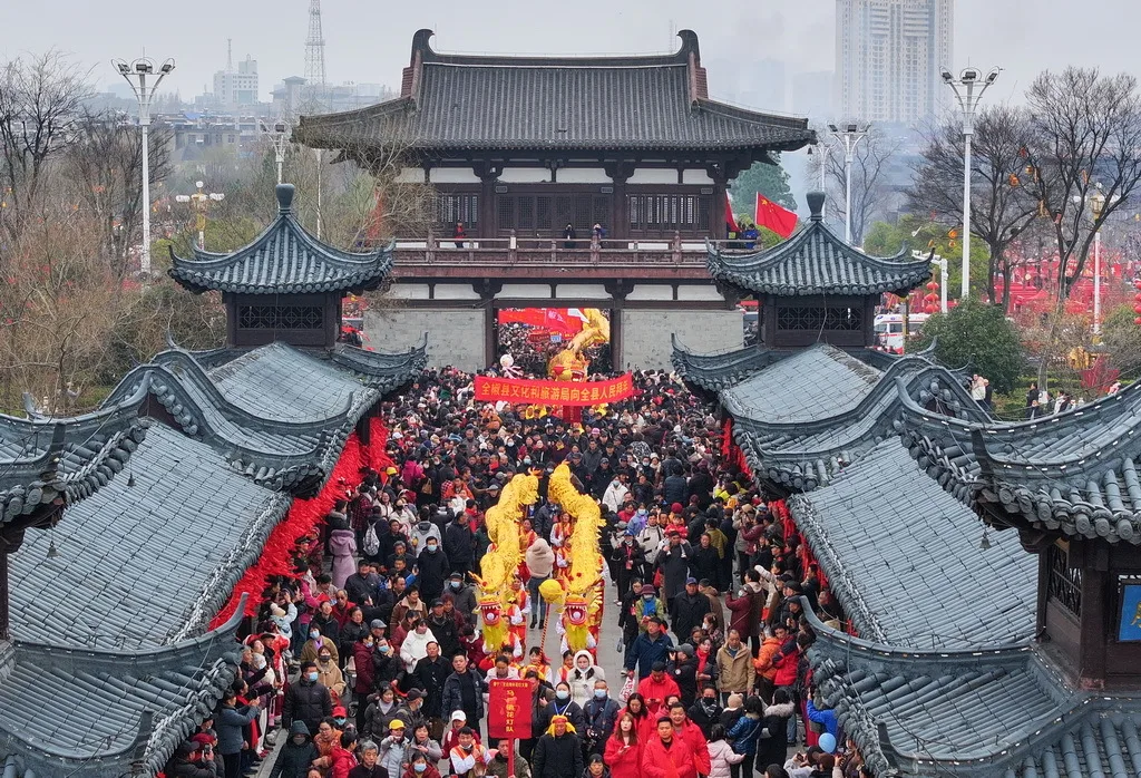 安徽全椒：正月十六“走太平”