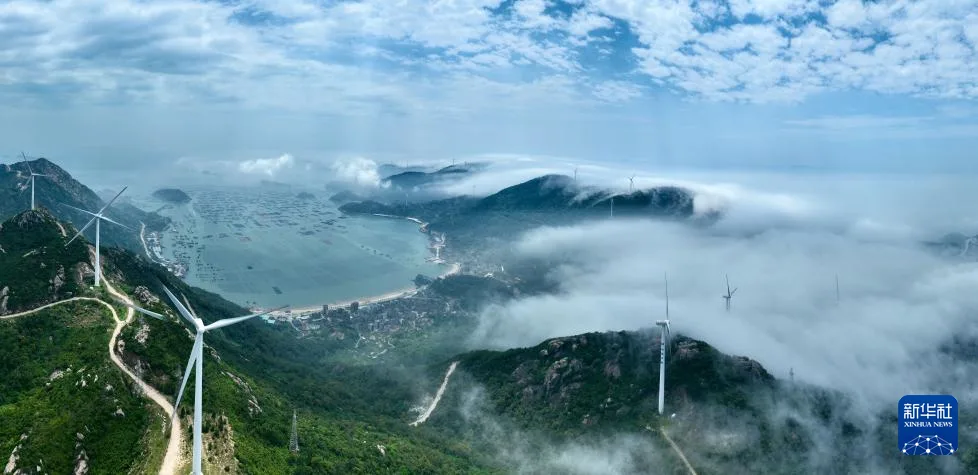 福建连江：云雾中的风电场